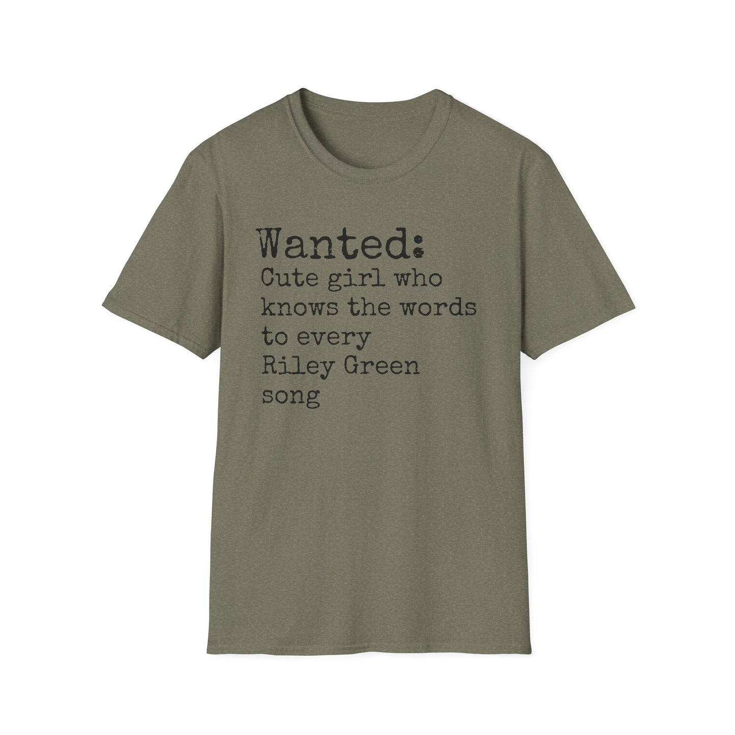 Riley Green Unisex Softstyle T-Shirt | Fun Graphic Tee for Musicians and Concert goers, Perfect Gift for Music Lovers