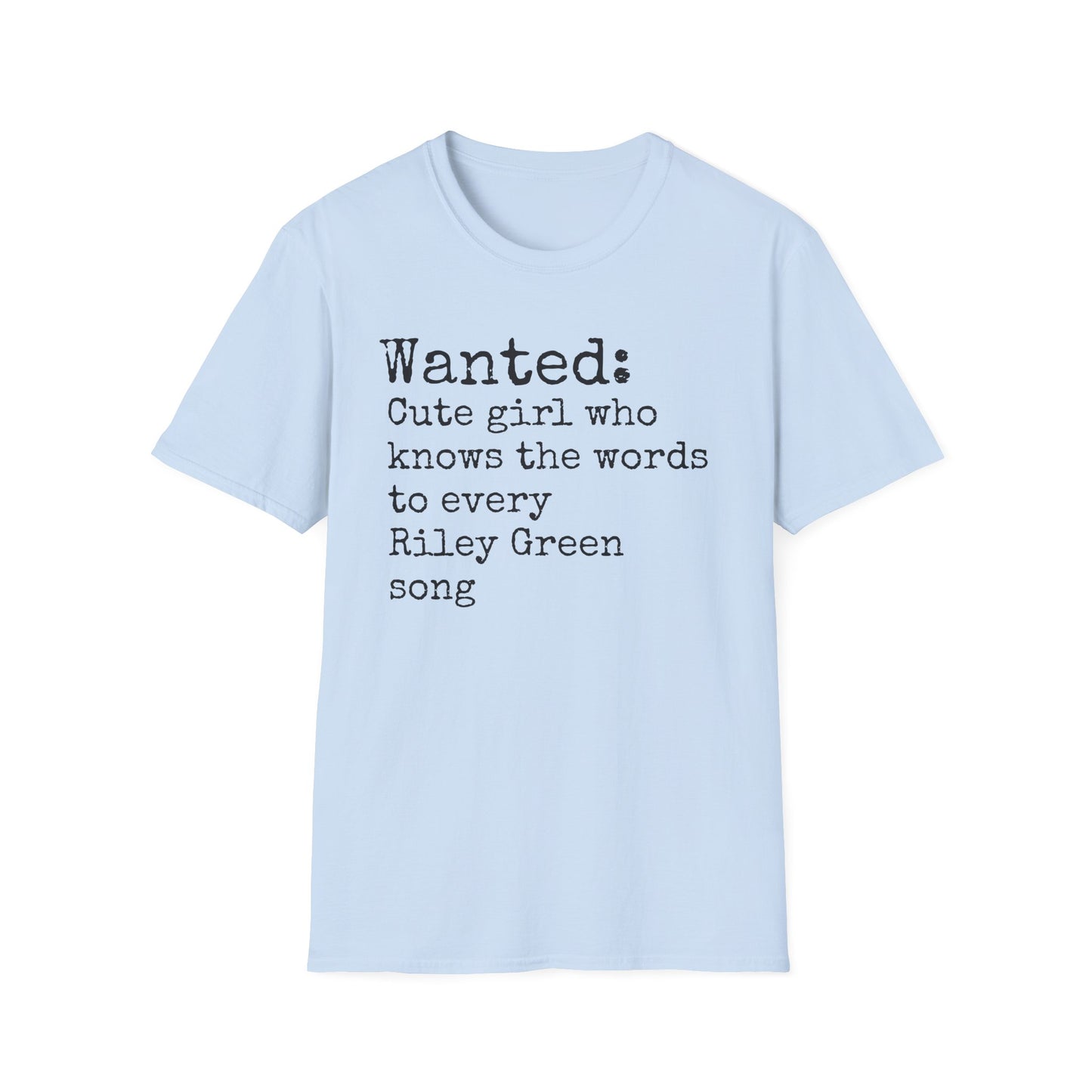 Riley Green Unisex Softstyle T-Shirt | Fun Graphic Tee for Musicians and Concert goers, Perfect Gift for Music Lovers