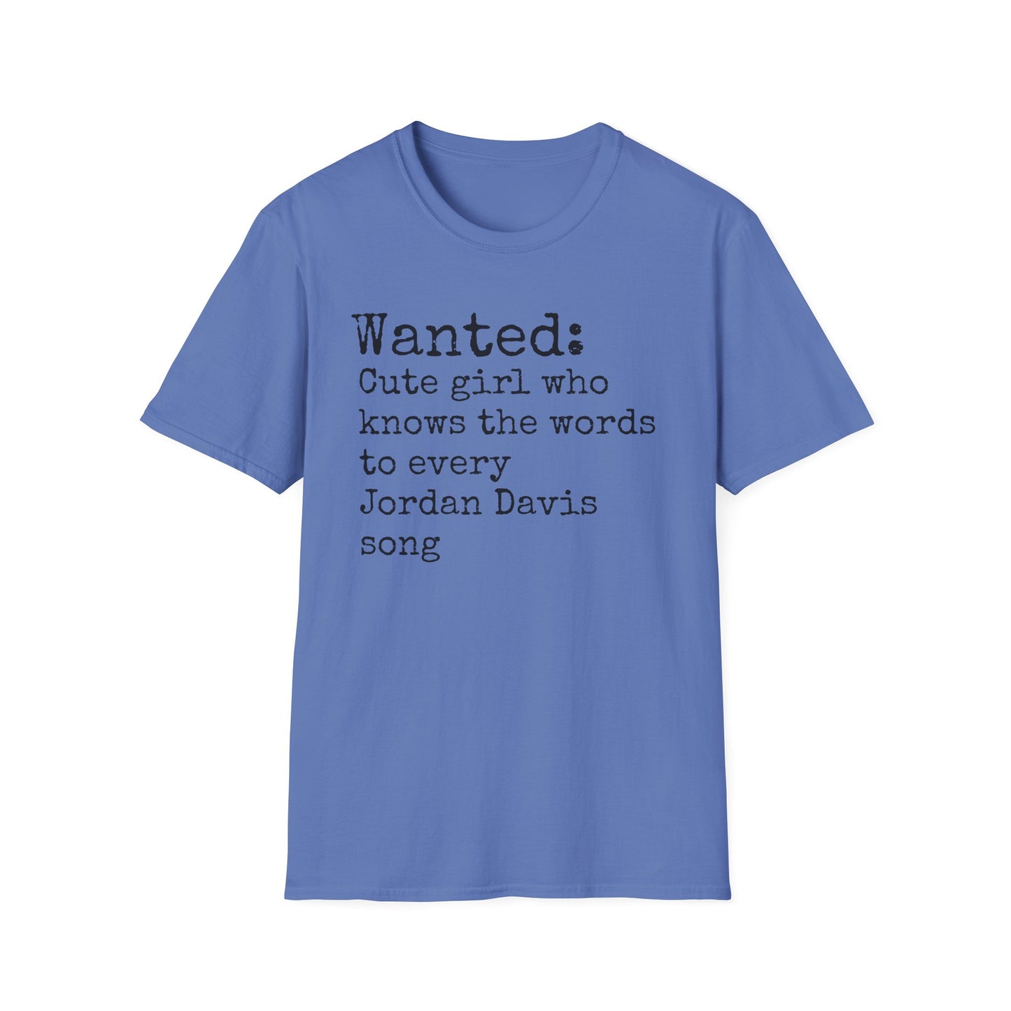 Jordan Davis Unisex Softstyle T-Shirt | Fun Graphic Tee for Musicians and Concert goers, Perfect Gift for Music Lovers