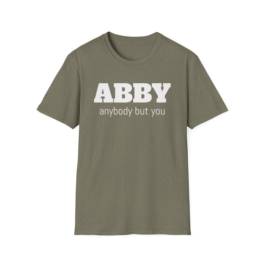 ABBY Unisex Softstyle T-Shirt | Fun Graphic Tee for Musicians and Concert goers, Perfect Gift for Music Lovers