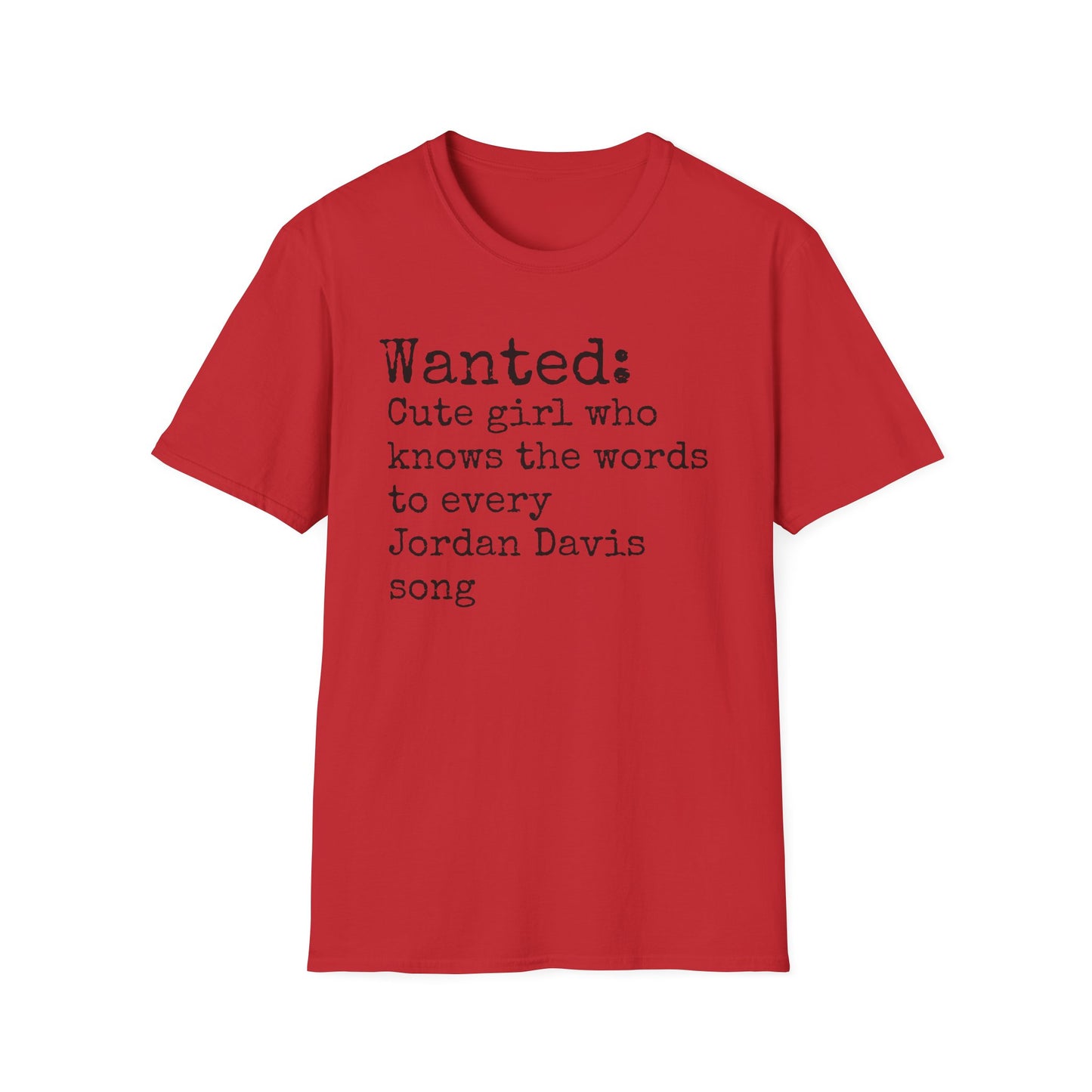 Jordan Davis Unisex Softstyle T-Shirt | Fun Graphic Tee for Musicians and Concert goers, Perfect Gift for Music Lovers
