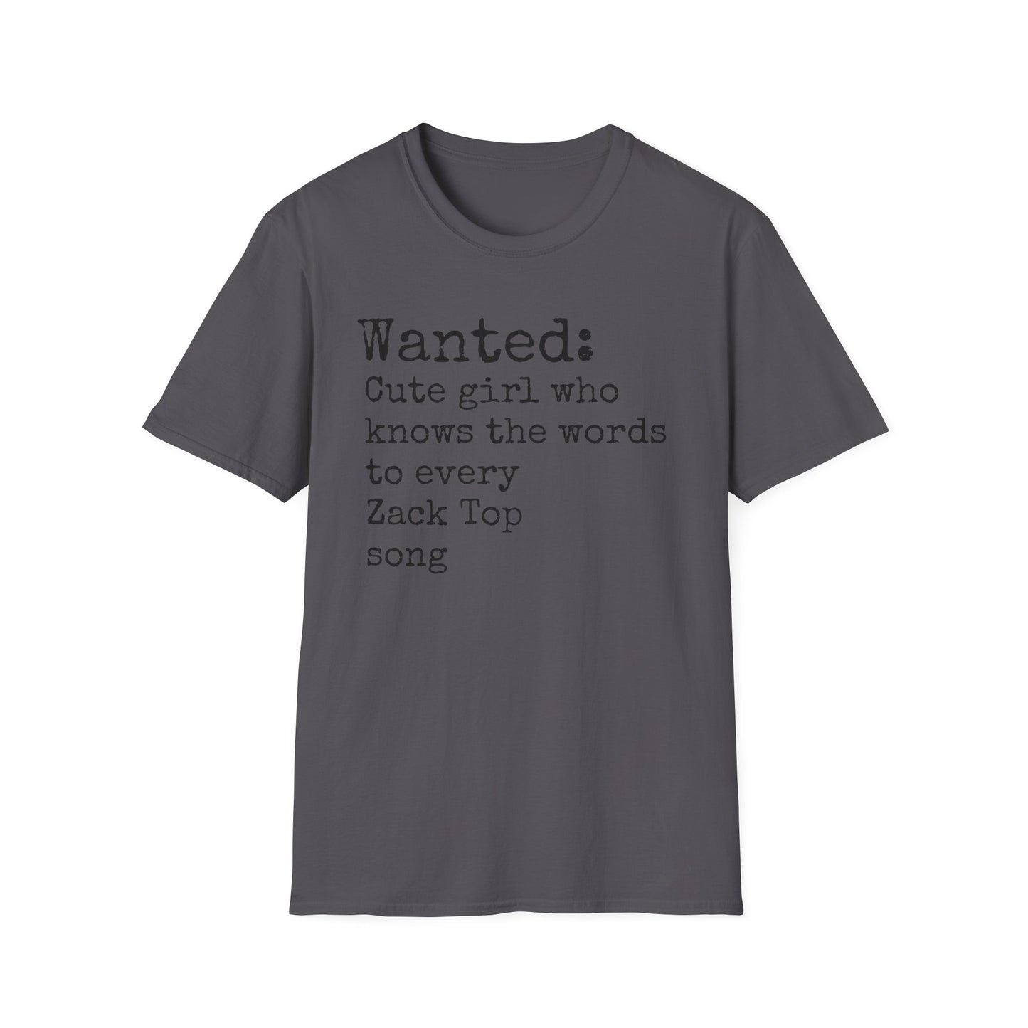 Wanted Cute Girl Who knows Zack Top Words