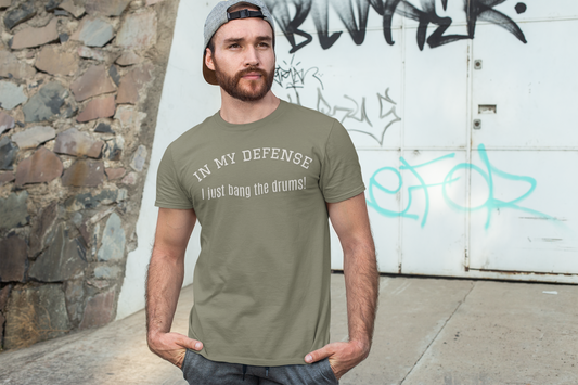 i just bang the drums Unisex Softstyle T-Shirt | Fun Graphic Tee for Musicians and Concert goers, Perfect Gift for Music Lovers
