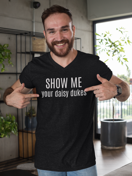 show me daisy dukes Unisex Softstyle T-Shirt | Fun Graphic Tee for Musicians and Concert goers, Perfect Gift for Music Lovers