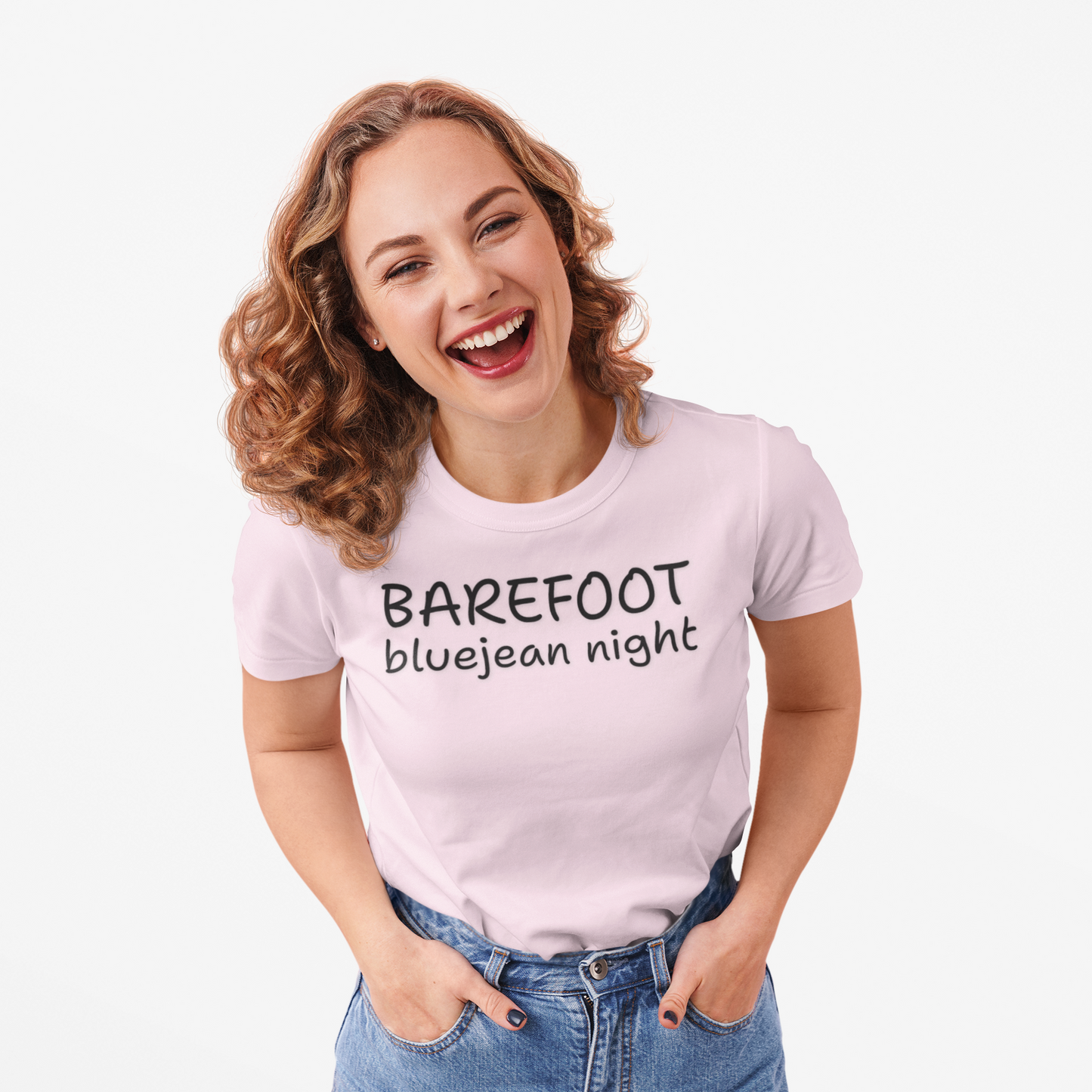 Barefoot Bluejean Night Unisex Softstyle T-Shirt | Fun Graphic Tee for Musicians and Concert goers, Perfect Gift for Music Lovers