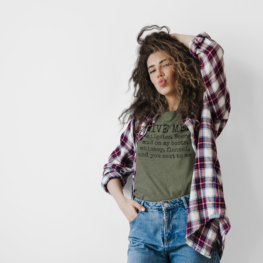 Give Me Tailgates Unisex Softstyle T-Shirt | Fun Graphic Tee for Musicians and Concert goers, Perfect Gift for Music Lovers