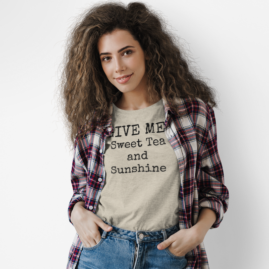 Give Me Sweet Tea Unisex Softstyle T-Shirt | Fun Graphic Tee for Musicians and Concert goers, Perfect Gift for Music Lovers