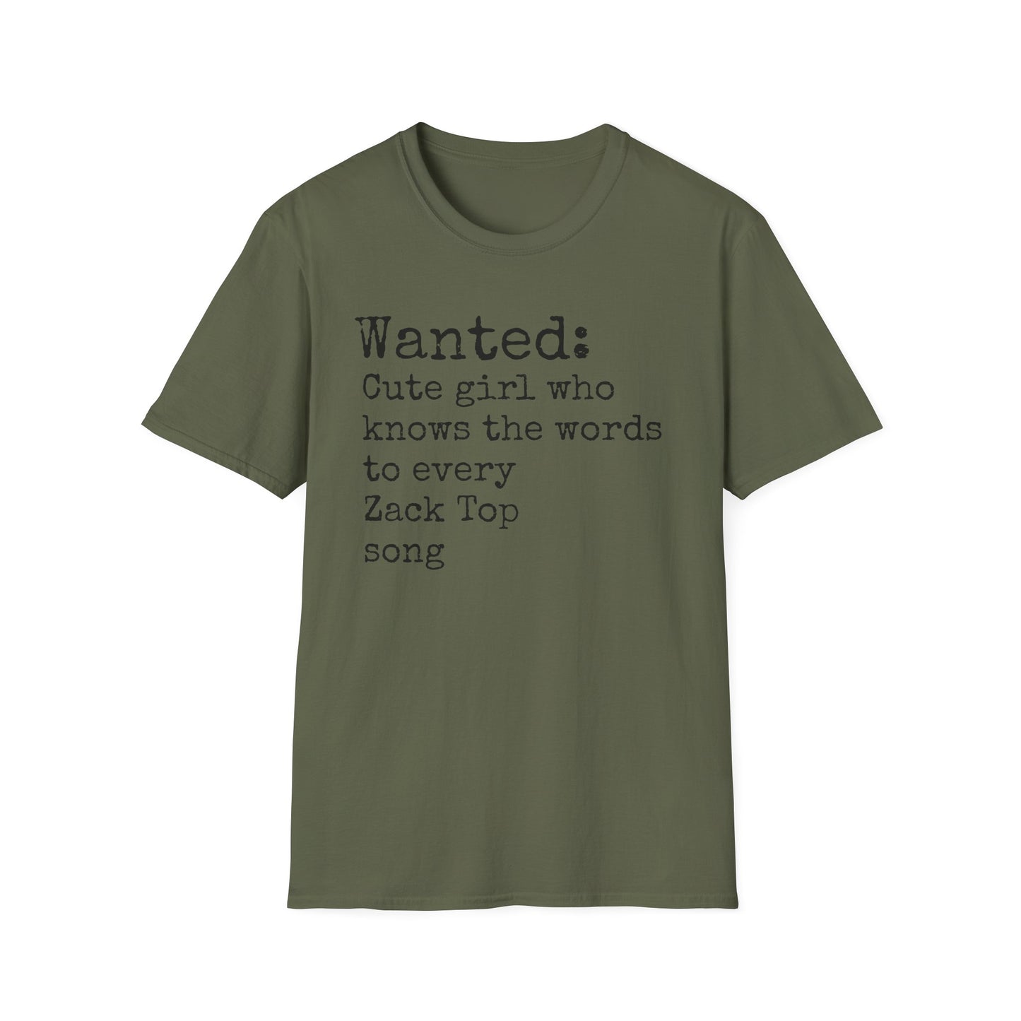 Wanted Cute Girl Who knows Zack Top Words