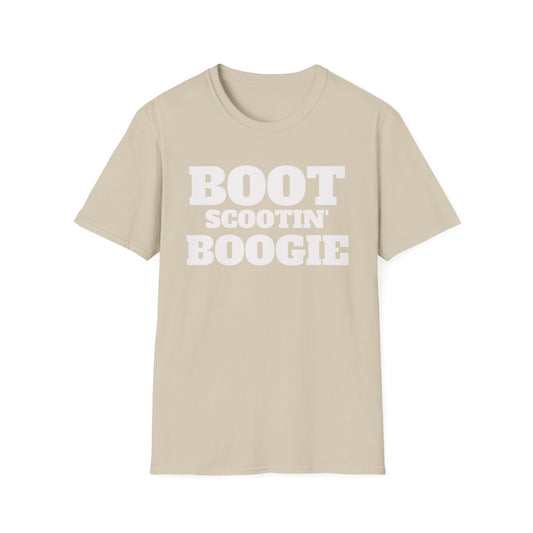 Boot Scootin Boogie Unisex Softstyle T-Shirt | Fun Graphic Tee for Musicians and Concert goers, Perfect Gift for Music Lovers