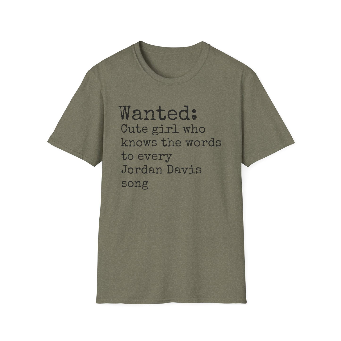Jordan Davis Unisex Softstyle T-Shirt | Fun Graphic Tee for Musicians and Concert goers, Perfect Gift for Music Lovers