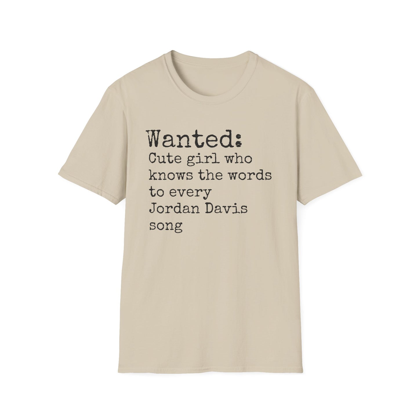 Jordan Davis Unisex Softstyle T-Shirt | Fun Graphic Tee for Musicians and Concert goers, Perfect Gift for Music Lovers
