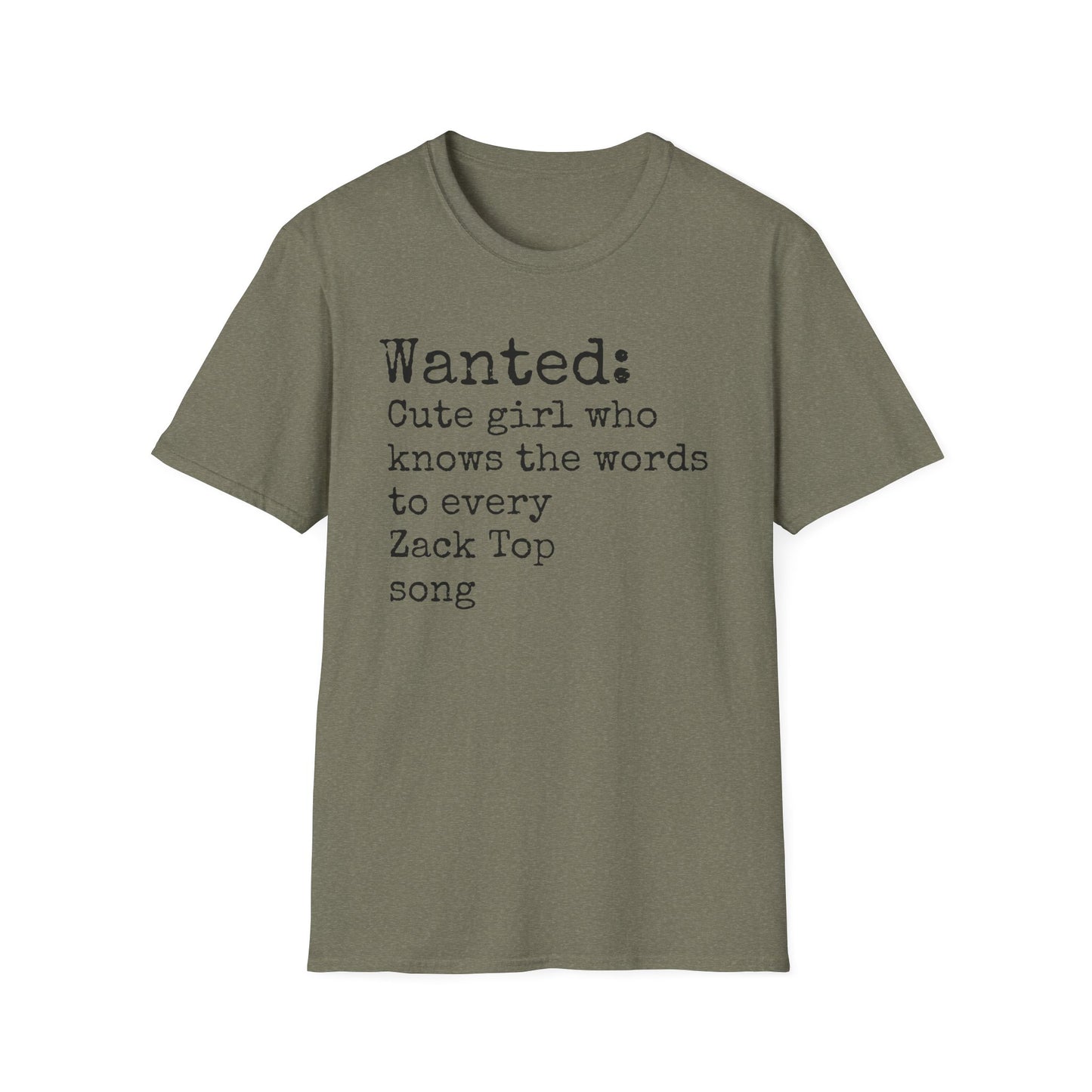 Wanted Cute Girl Who knows Zack Top Words